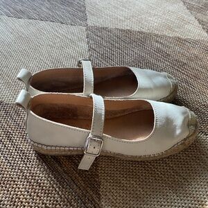 Fabiola’s White Mary Jane Espadrilles